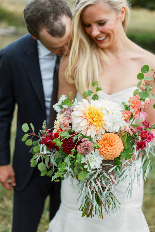 Elegant and colorful ranch wedding | Lander, WY